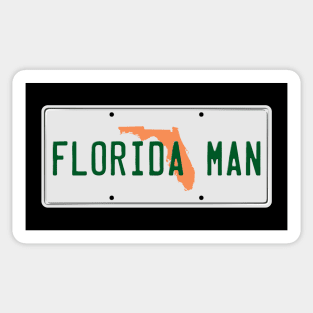 Florida Man Plate Sticker